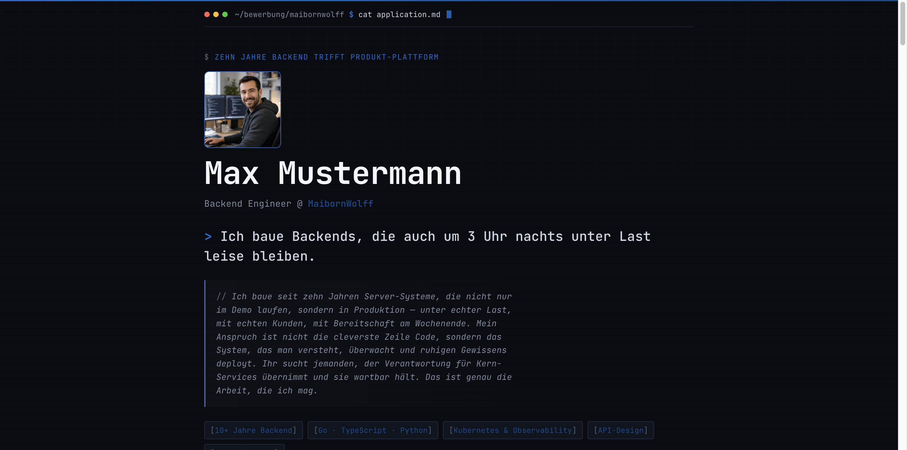 Vorschau: Terminal